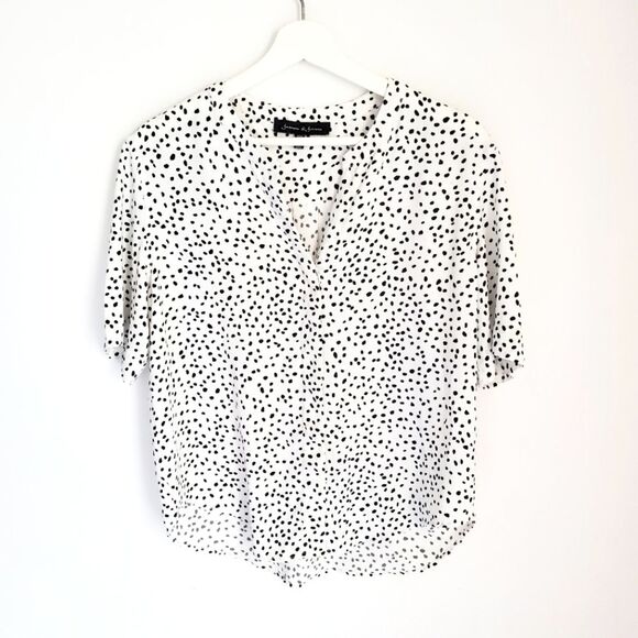Jasmine & Juliana Polka Dotted Blouse Size M - Picture 1 of 4